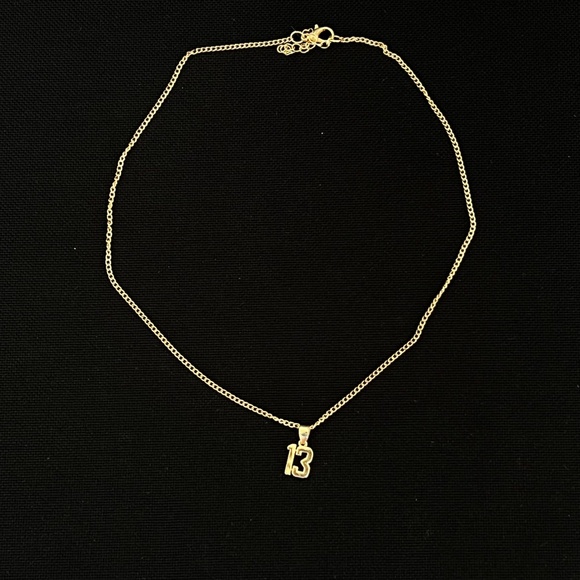 Taylor Swift 13 Golden Colored Necklace Swiftie Merch - Picture 2 of 2